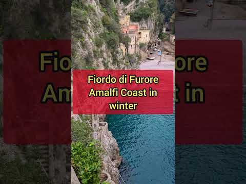 Fiordo di Furore Amalfi Coast Italy in winter #touristdestinations #amalficoast #travel