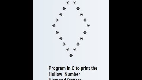 Cpp program to Print Hollow Diamond using Stars in C++ 🔥🔥   #vscode #pattern