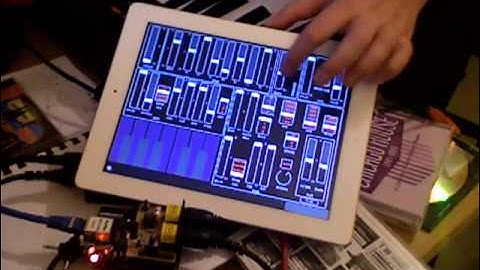 Roland Juno 2 iPad controller with Arduino Ethernet demo 1