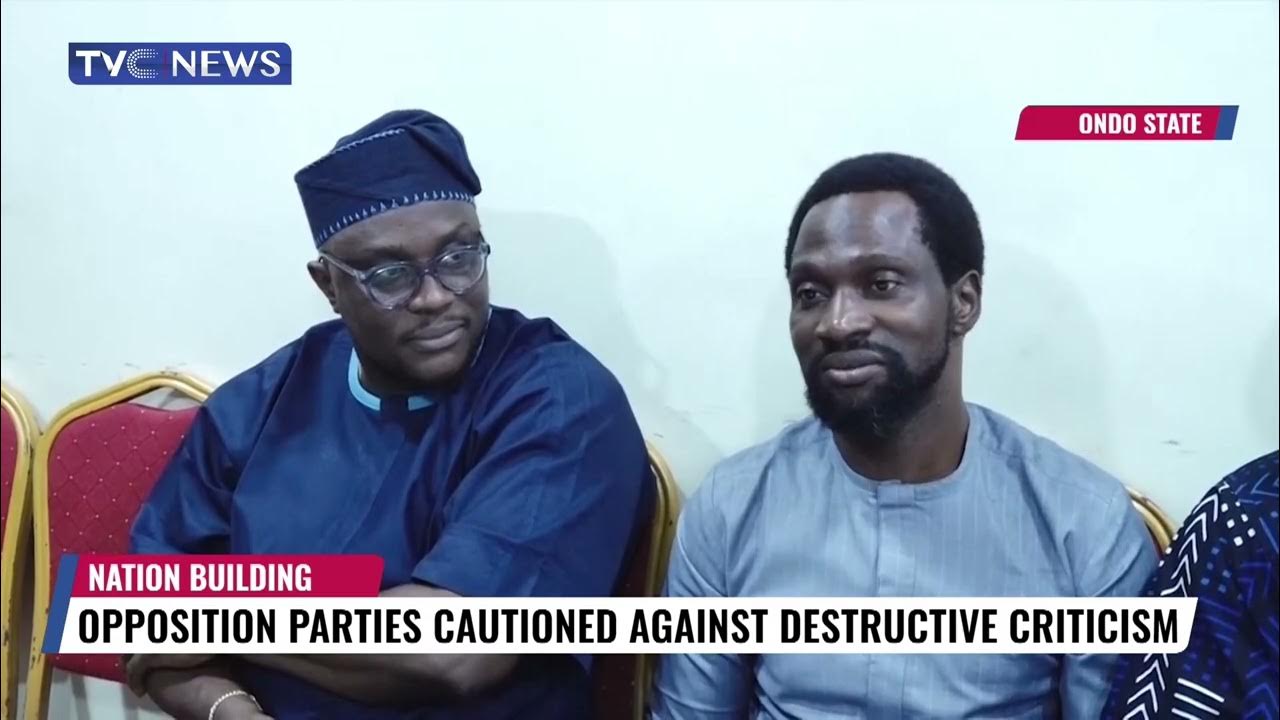 Opposition Parties Cautioned Against Destructive Criticism