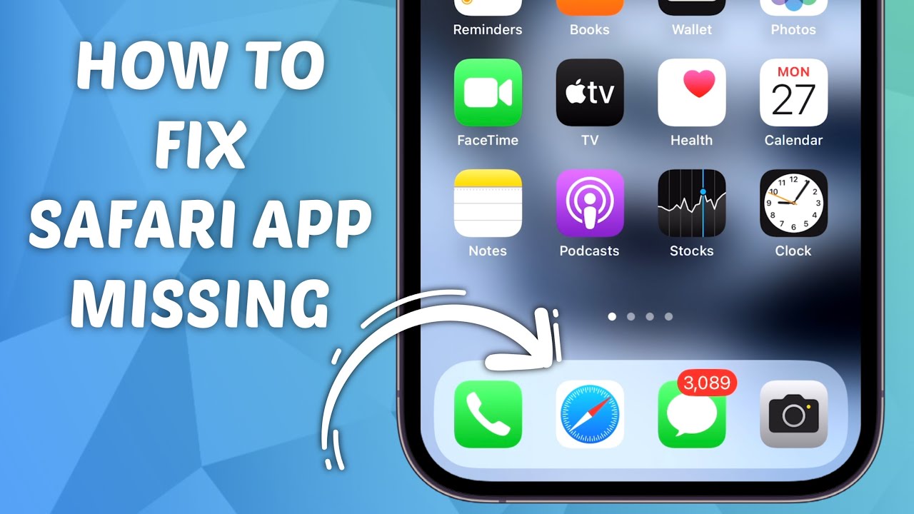 How To Fix Safari App Missing On IPhone IOS 17 YouTube