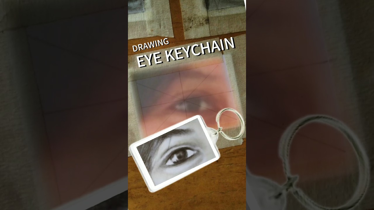 "DRAWING✨EYE KEYCHAIN✍️ 