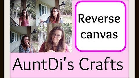 Reverse Frame Canvas using HTV(Heat Transfer Vinyl) and my Cricut