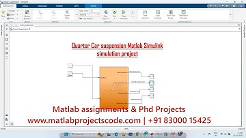 Quarter Car suspension Matlab Simulink simulation project
