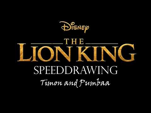 Disney Speeddrawing - The Lion King - Timon and Pumbaa