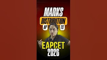 EAPCET 2026 Lo Marks Weightage Gurinchi Clarity Undha? 😱 #vedantutelugu