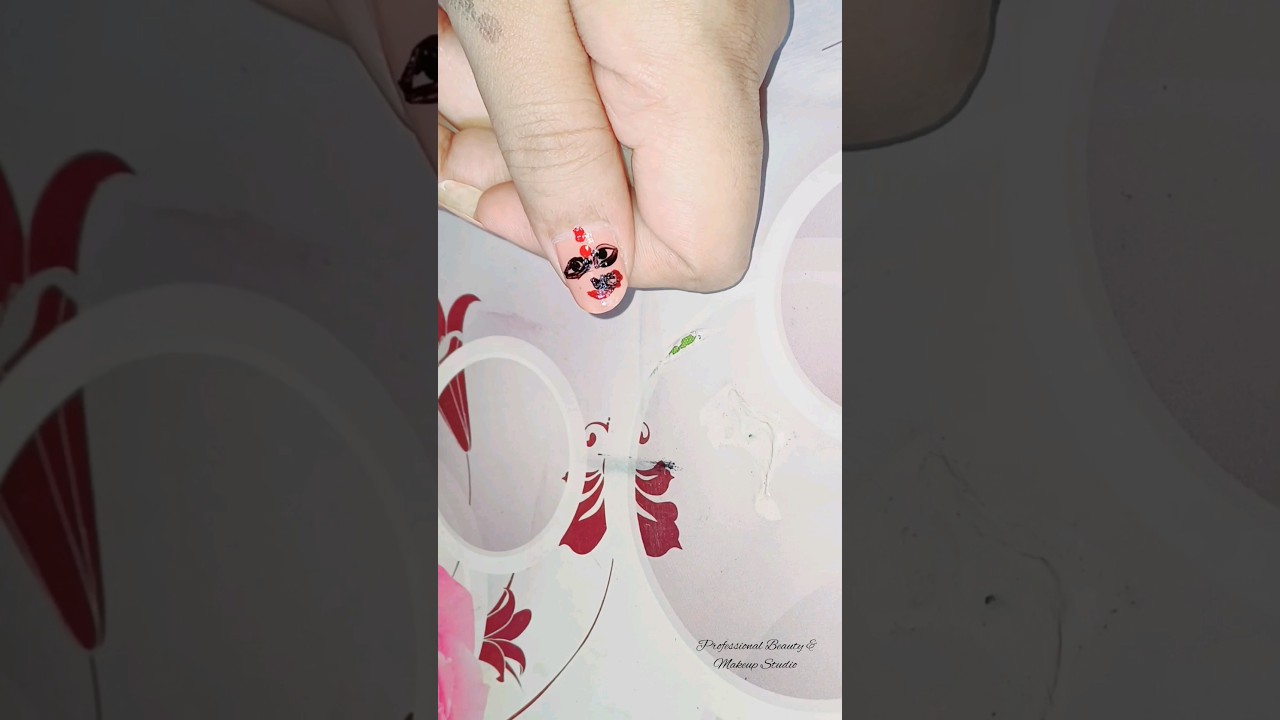 Durga Puja special nail art design 💅❤️||
