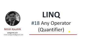 (#18) Any in LINQ | LINQ tutorial for beginners