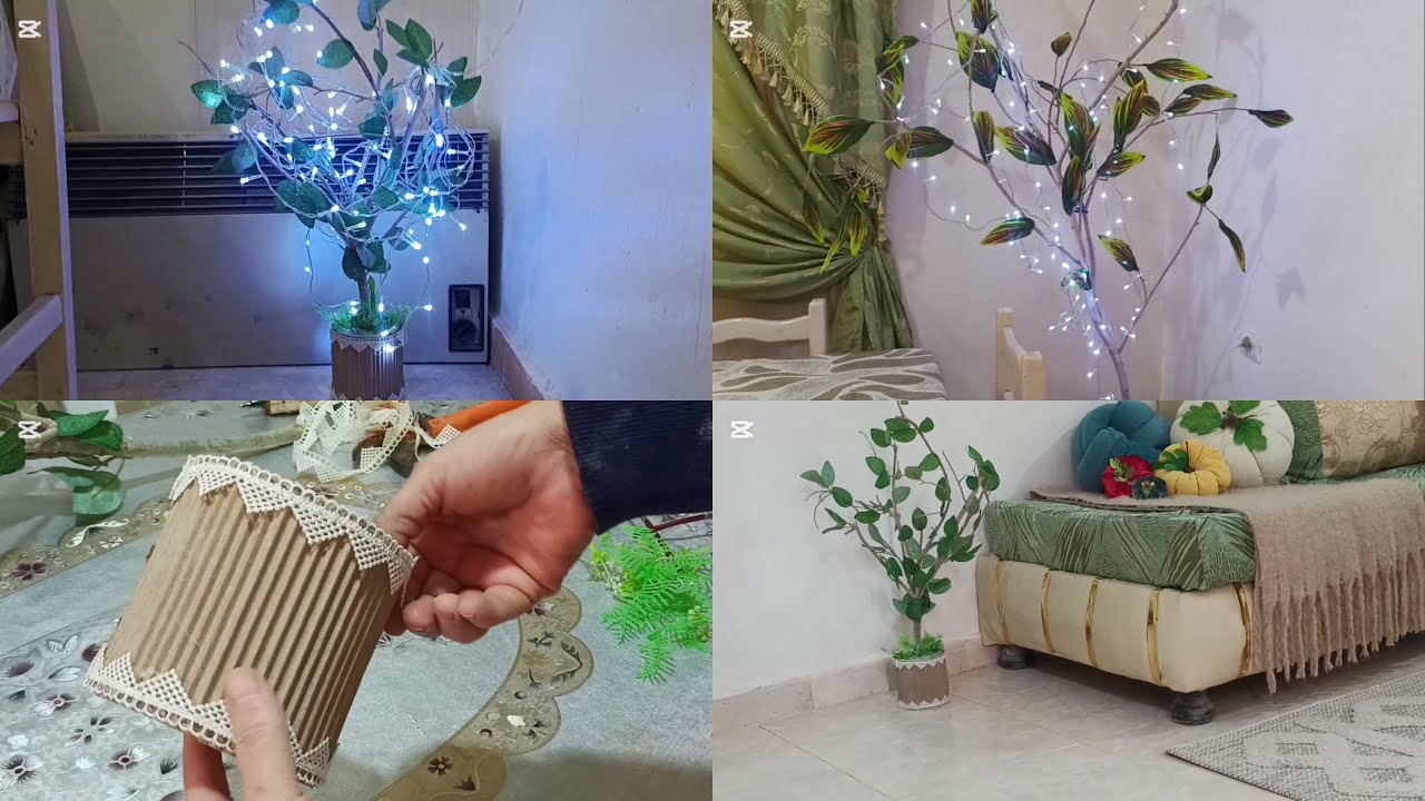 مطبخ ام عمورة/ صنع شجرة من أشياء نرميها بأسهل طريقة ممكن تشاهديها على اليوتيوب