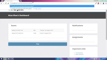 41 - Student Portal in PHP/MySQL (Pashto)