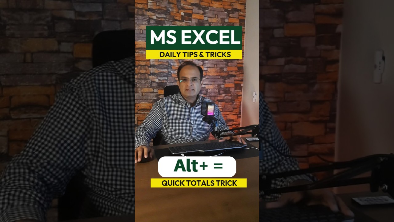 Excel Trick For Quick Sum in Seconds! 