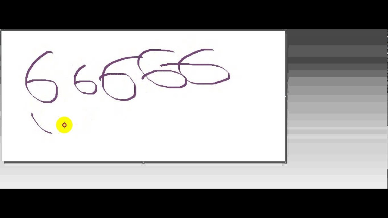 Как рисовать 6 цифру