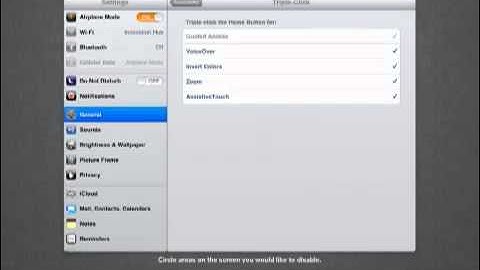 iOS 6 - Triple Click Home Options - Accessibility