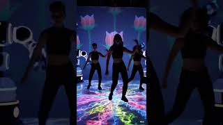 Digital Flowers above dance floor /#aivideo #aisound #airobot #20260504 #dance #dancechallenge