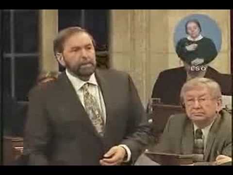 NDP: Thomas Mulcair on Jim Flaherty and scandals