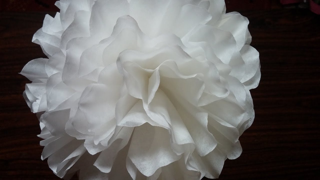 Coffee filter flower . Home decor. Wedding decor. Room decoration YouTube