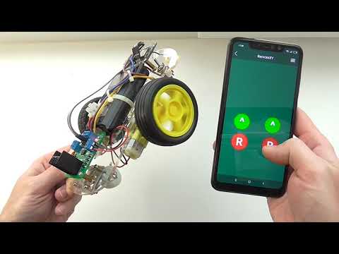 Видео: Управление машинкой по WiFi с помощью RemoteXY