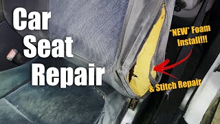 Car Seat Re-Sewn with *NEW* Foam!!!