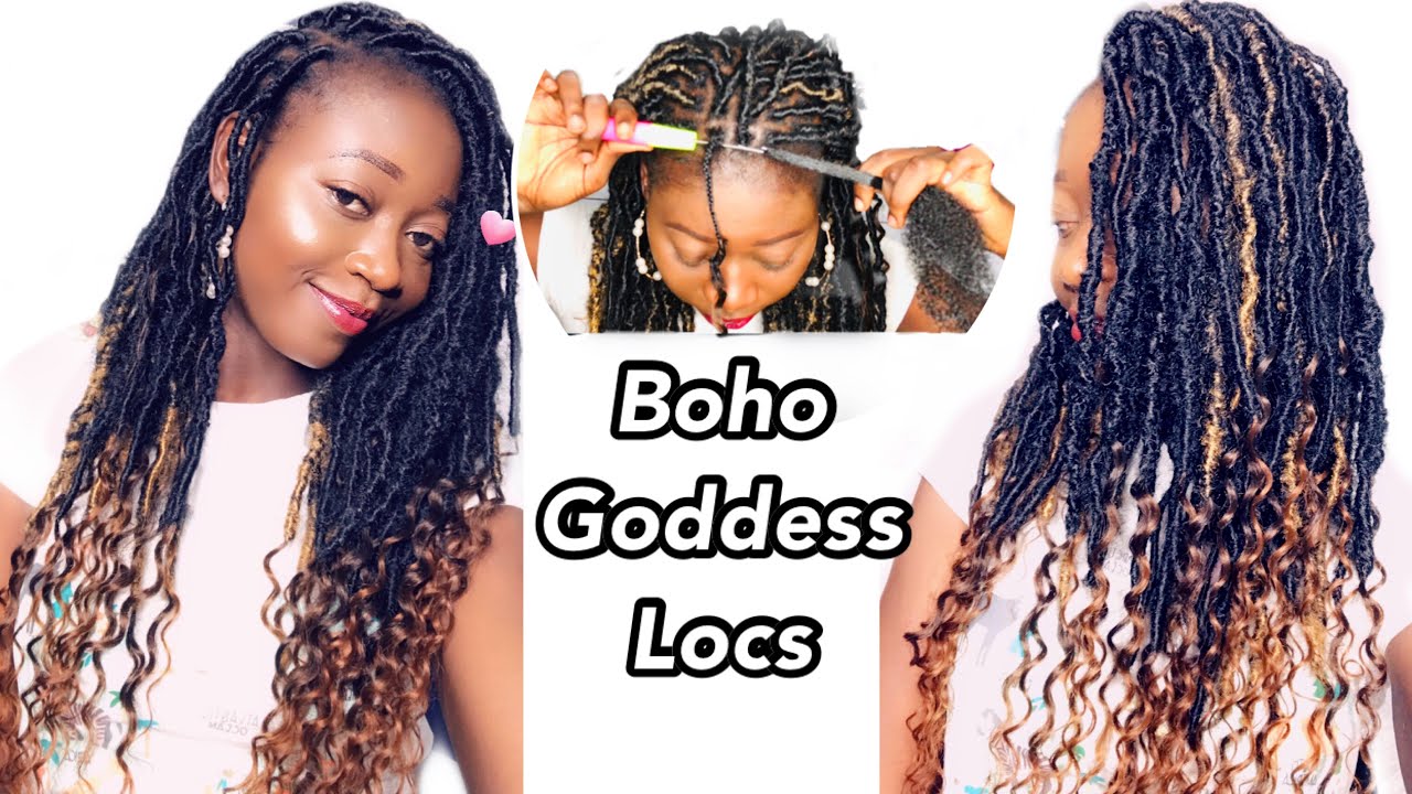 DIY || How To Do Ombre Boho Goddess Locs Without Using Glue