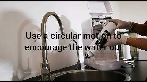 Osmio Zero   Manual Water Empty Process