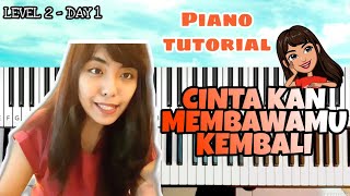 Dirumah aja? Belajar piano yuk lagu 'Cinta Kan Membawamu Kembali'. It's not that hard!