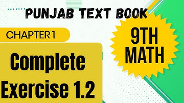Exercise 1.2  Class 9th PTB |  Maths Chapter 1 Class 9th | Matrices and Determinants