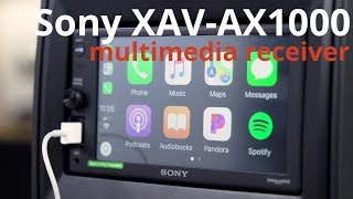 Sony XAVAX1000 touchscreen receiver with Apple CarPlay | Crutchfield video