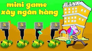 ONE VÀ NOOB YETI THỬ THÁCH CHƠI MINI GAME XÂY NGÂN HÀNG SẢN XUẤT TIỀN TRONG MINECRAFT