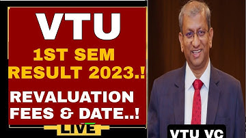 VTU 1ST RESULT 2023 OUT |VTU 1ST SEM REVALUATION 2023 |VTU UPDATE 2023- #vtu1stsem