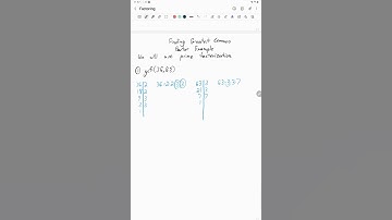 Greatest common factors