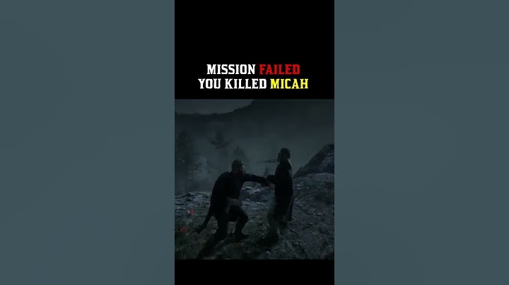 Mission failed. You killed Micah - RDR2 #shorts