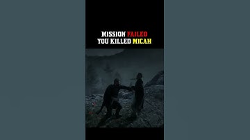 Mission failed. You killed Micah - RDR2 #shorts