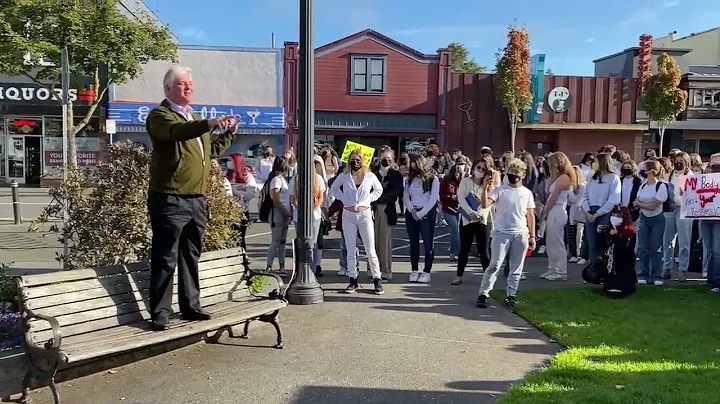Superintendent Roger Macdonald Speaks at Protest a...