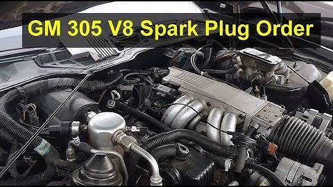 Spark plug wires order on the GM 305 V8 engine. Cap, rotor, wires, plug, order - VOTD