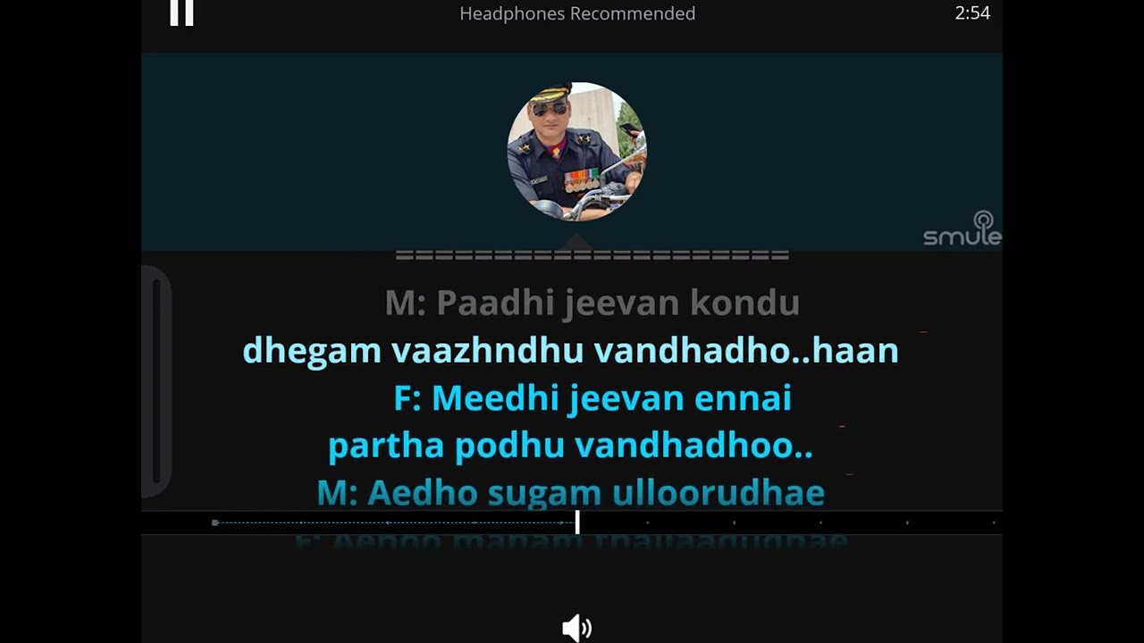 MALARE MOUNAMA KARAOKE WITH SCROLLING ENGLISH LYRICS |