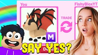Saying YES To *FISHYBLOX* For 24 Hours in Adopt Me! (TRADED DREAM PET)