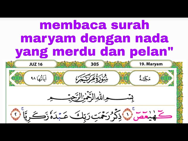 belajar membaca surah maryam pelan dengan nada mudah class=