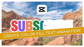 How to Create Color Fill Text Animation in CapCut PC (2024) | Step-by-Step Guide