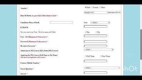 PGCET - 2021 Registration Procedure