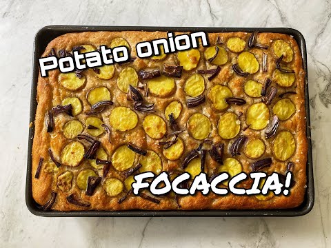 POTATO ONION FOCACCIA  Chetna bakes Focaccia at home  Focaccia recipe  Food with Chetna