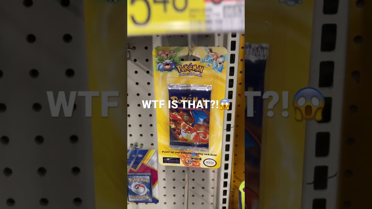 Unbelievable Pokemon Find In The Wild At Walmart Vintage Base Set Charizard 