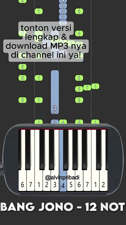 Telolet Basuri Nada BANG JONO 12 NOT versi pianika #Shorts #Basuri #Telolet