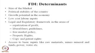 Mod-01 Lec-25 Evaluation of Foreign Direct Investment