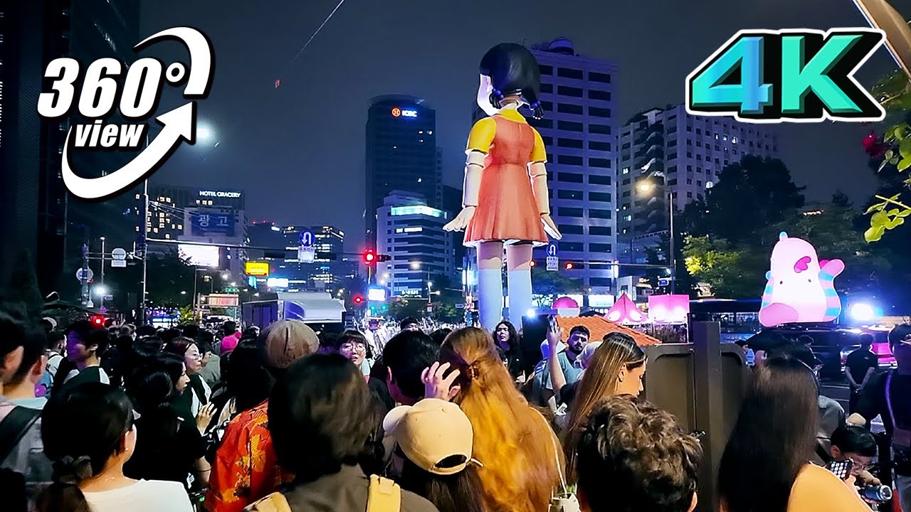 Korea 360 VR 🇰🇷 360° Tour of Squid Game Parade - K-drama Squid Game Parade : Must-see Event