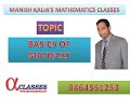 BASICS OF MATRICES|LECTURE 1|IIT-JEE|NDA|MANISH KALIA