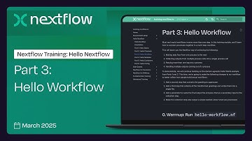 Hello Nextflow - Part 3: Hello Workflow
