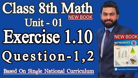 Class 8th Math New Book Unit 1 Exercise 1.10 Question 1, 2 - E.X 1.10 Q1,Q2-Finding Area