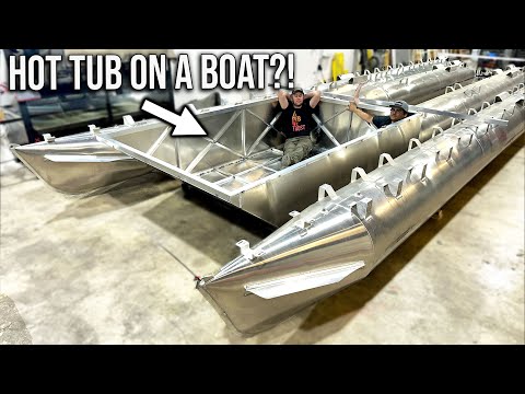 Building My Dream Yacht From Scratch - Installing A Hot Tub Enclosure!