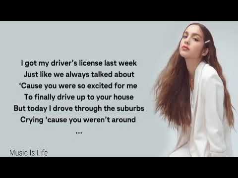 Olivia Rodrigo - Driver License (Lyrics)