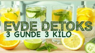 3 Günde 3 Ki̇lo Verdi̇ren Detoks Tari̇fi̇ Sağlikli Ki̇lo Ver